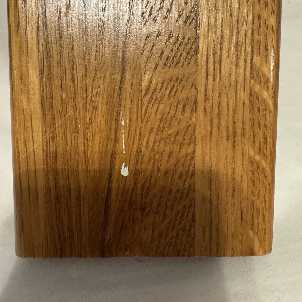 CUTCO 8 Slot‎ Knife Block Honey Oak Wood Includes 4 Steak Knife Slots